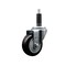 Service Caster 3.5'' Black Poly Wheel Swivel 1'' Expanding Stem Caster SCC-EX20S3514-PPUB-BLK-1 - alternate 1